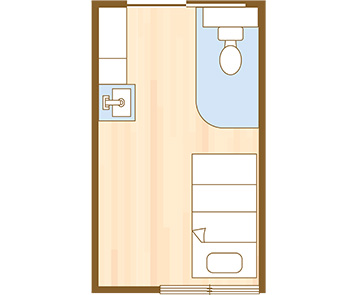 ナーシングホームしあわせ八軒の部屋間取り一例